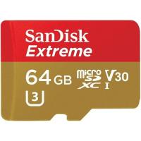 Карта пам'яті SanDisk 64GB microSD class 10 V30 A1 UHS-I U3 4K Extreme Action (SDSQXAF-064G-GN6AA)