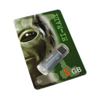 USB флеш накопичувач Hi-Rali 8GB Corsair Series Silver USB 2.0 (HI-8GBCORSL)