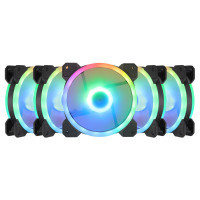 Кулер до корпусу Gelid Solutions AMBER 5 ARGB Combo Bundle ( 5 вентиляторов ) (RF-RGB-MP-01)