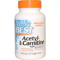 Amino acid Doctor's Best Acetyl L-Carnitine 500mg, Biosint, 120 gel capsules (DRB-00152)