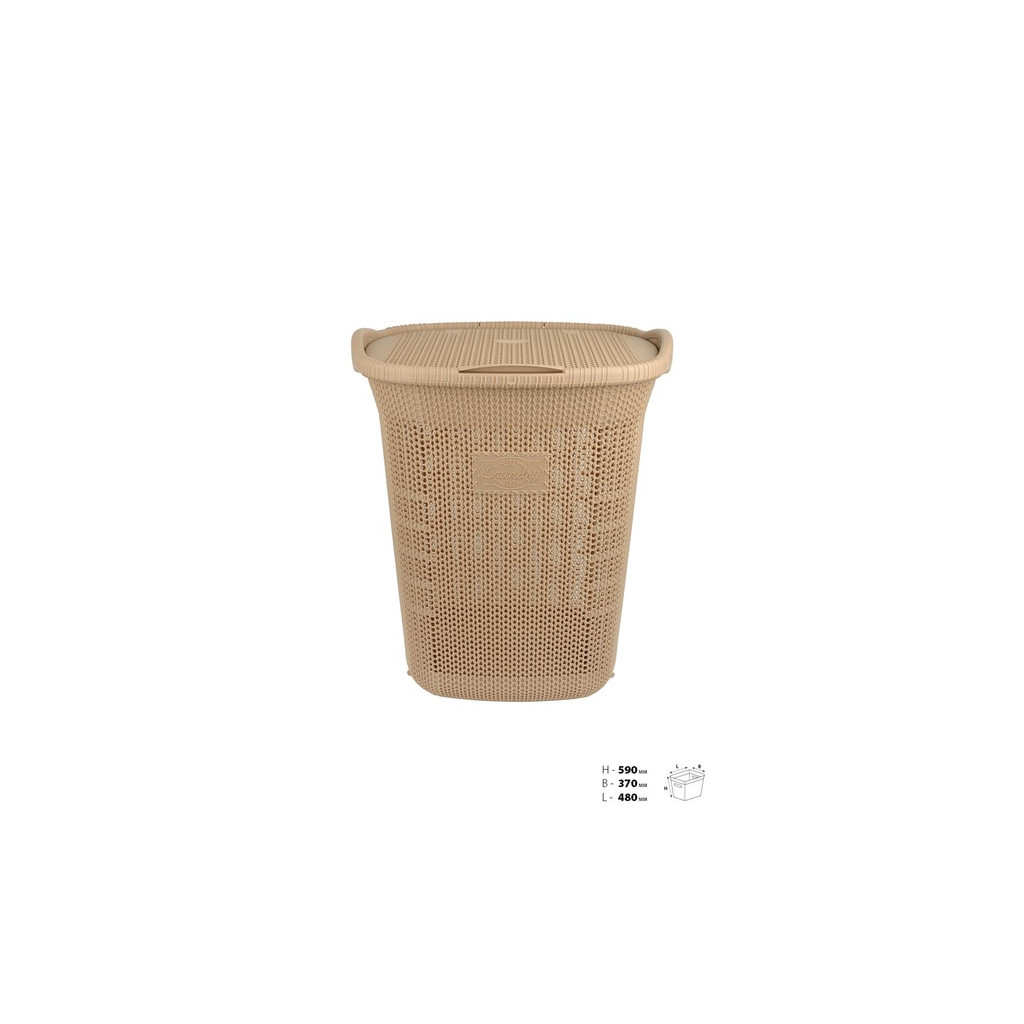 Кошик для білизни Violet House 0261 Віолетта Cappuchino 65 л (0261 Віолетта CAP 65 л)