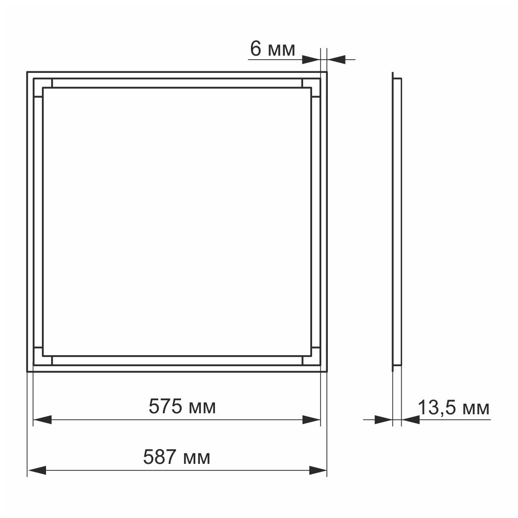 Світильник Videx LED панель ART 40W 4100K (VL-PA404W) Світильник Videx LED панель ART 40W 4100K (VL-PA404W)