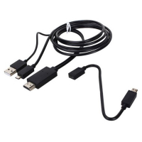 Перехідник MHL Micro USB 5Pin & 11Pin to HDMI Dynamode (MHL-HDMI-UNI black)