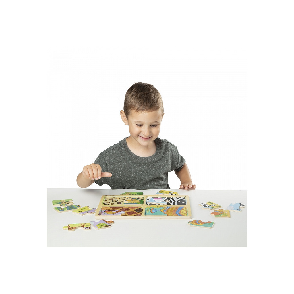 Пазл Melissa&Doug дерев'яні у футлярі "Тварини" (MD31362)