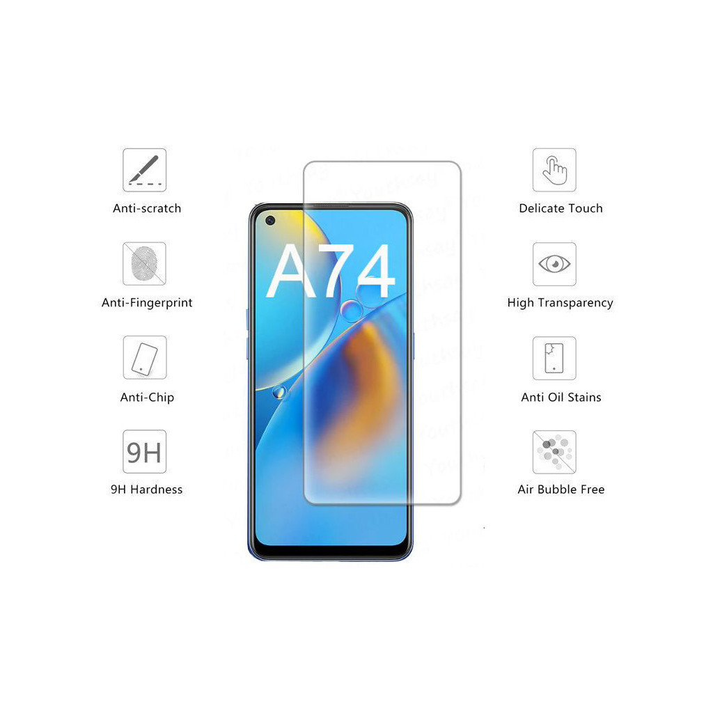 Скло захисне Drobak OPPO A74 (494905) Скло захисне Drobak OPPO A74 (494905)
