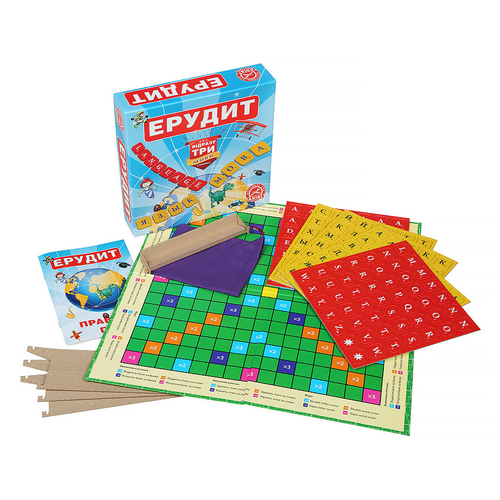 Настільна гра Arial Ерудит три мови (10091) Настільна гра Arial Ерудит три мови (10091)
