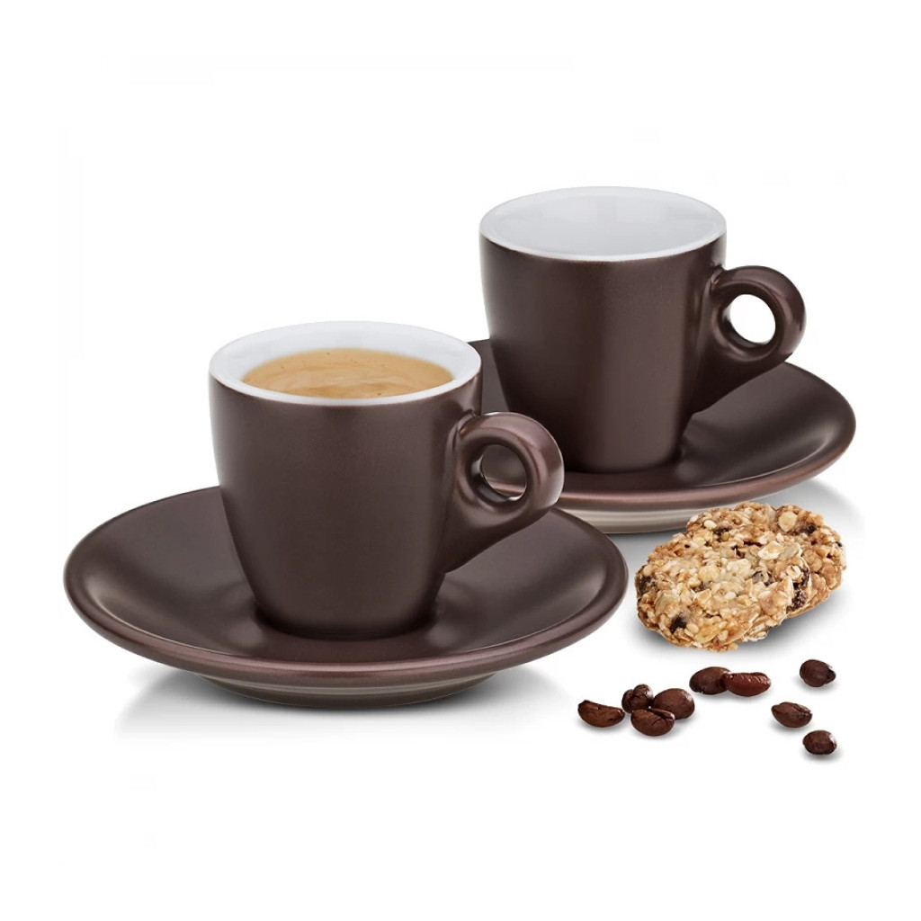 Набір чашок Kela Mattia 4 предм Brown (12755) Набір чашок Kela Mattia 4 предм Brown (12755)