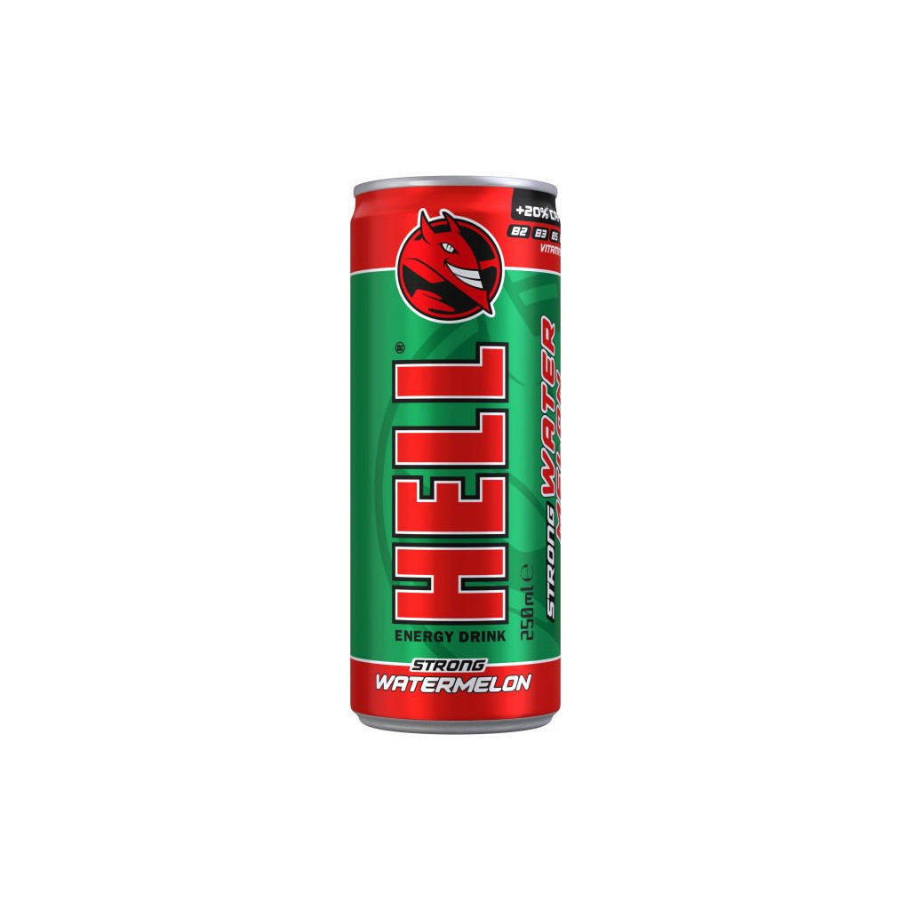 Енергетичний напій Hell зі смаком кавуна 250 мл (5999571050673)