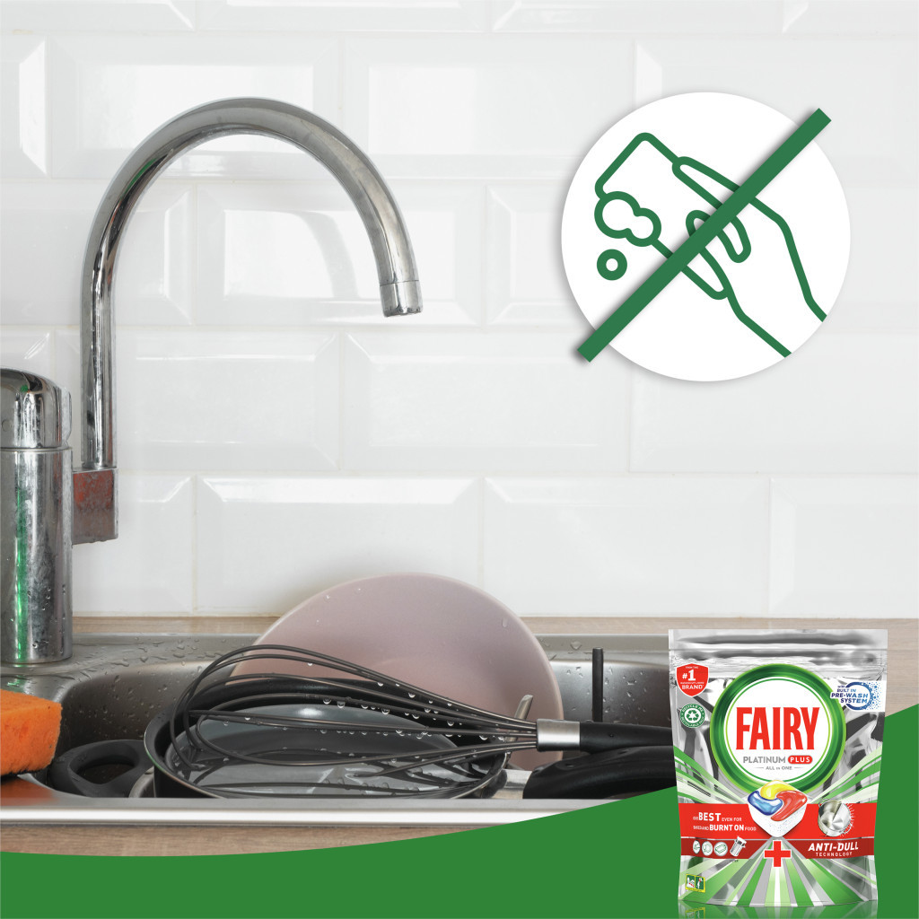 Таблетки для посудомийних машин Fairy Platinum Plus All in One Lemon 88 шт. (8001841893693/8700216236348)