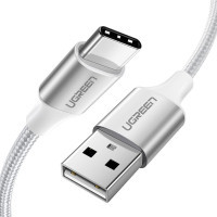 Дата кабель USB 2.0 AM to Type-C 2.0m 3.0A 18W US288 White Ugreen (60133)