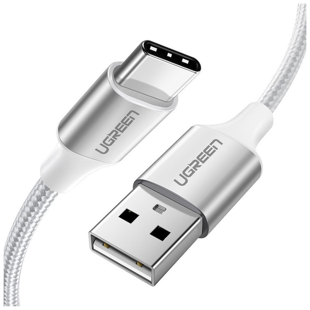 Дата кабель USB 2.0 AM to USB-C 2.0m 3.0A 18W US288 White Ugreen (60133)