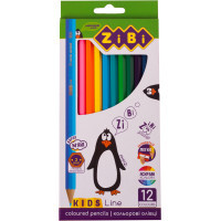 Colored pencils ZiBi KIDS Line 12 colors (ZB.2414)