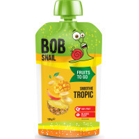 Baby puree Bob Snail Snail Bob Smoothie Banana, Pineapple and Mango 120 g (4820219346388)