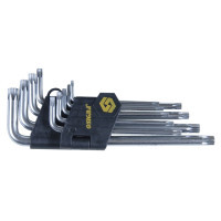 Sigma key set TORX 9pcs T10-T50mm CrV, medium with hole (4022221)