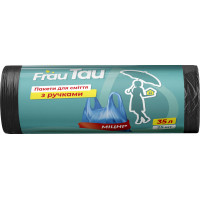 Пакети для сміття Frau Tau З ручками 35 л 25 шт. (4820263231944)