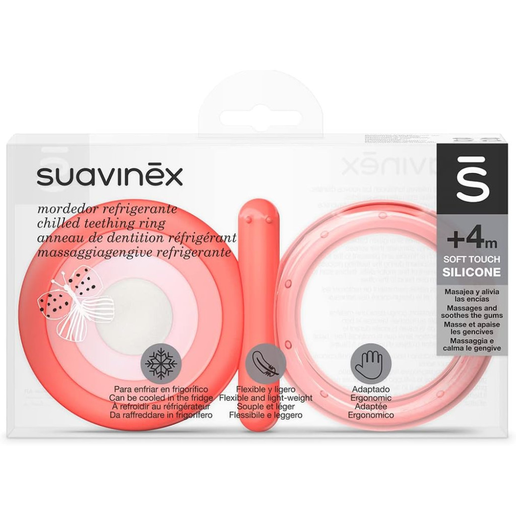 Прорізувач Suavinex силіконовий з охолоджуючий/рожевий (401437)