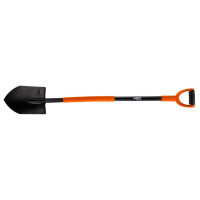Neo Tools bayonet shovel, metal D-shaped handle, 125cm, 2.28kg (95-008)