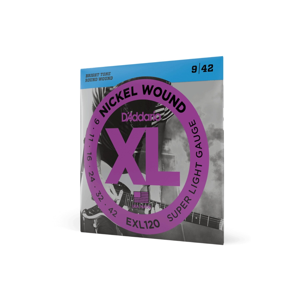 Струни для гітари D'Addario XL Nickel Wound Super Light (09-42) (EXL120)