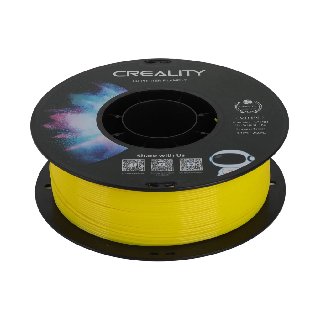 Пластик для 3D-принтера Creality PETG 1.75мм, yellow, 1кг (3301030033) Пластик для 3D-принтера Creality PETG 1.75мм, yellow, 1кг (3301030033)