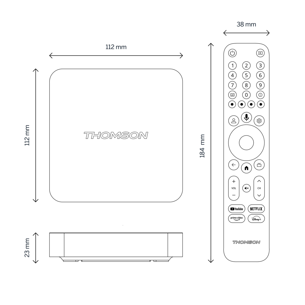 Медіаплеєр THOMSON Streaming Box 240 4K UHD (223489)