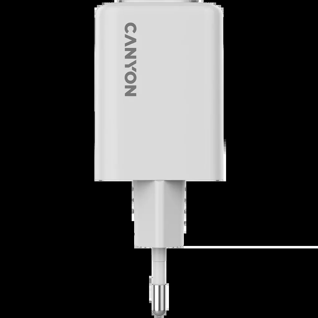 Зарядний пристрій Canyon CU45CC GaN 45W 2xPD EU White (CNS-CUW45CC)