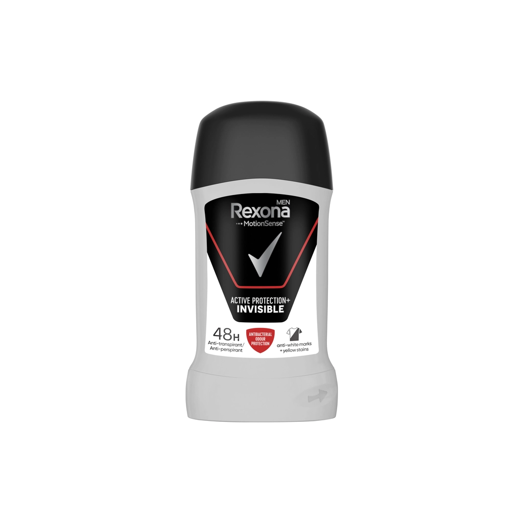 Антиперспірант Rexona Men Активний захист Невидимий на чорному та білому одязі 50 мл (87340686)