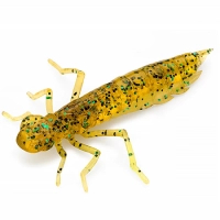 Fishing silicone FishUP Dragonfly 1.7" 036 - Caramel/Green&Black (8pcs/pack) (1864.04.91)