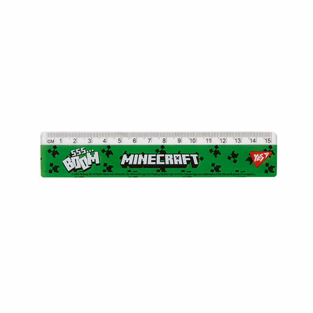Лінійка Yes Minecraft 15 см (370680) Лінійка Yes Minecraft 15 см (370680)