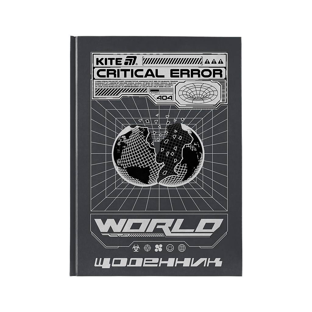 Щоденник шкільний Kite World, тверда обкладинка (K25-262-8)