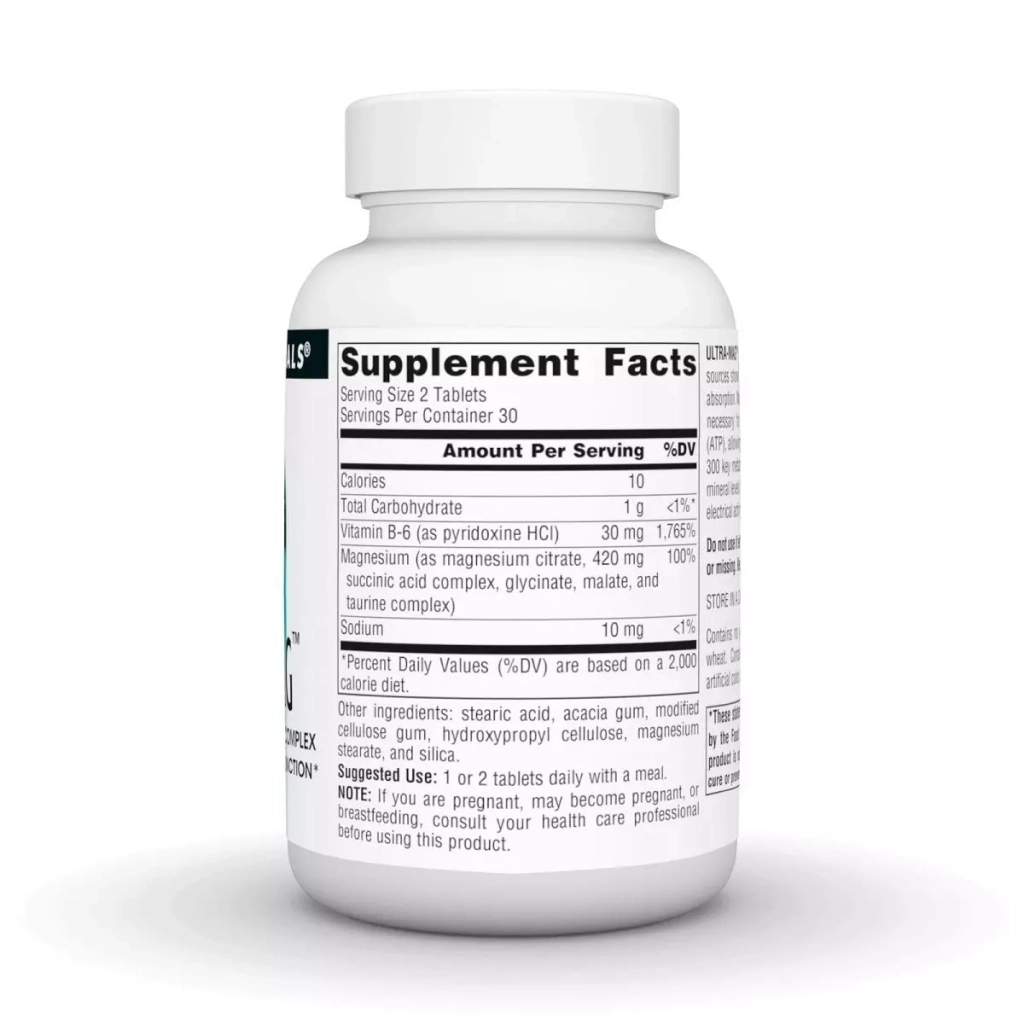 Мінерали Source Naturals Ультра Магній та Вітамін В6, Ultra-Mag, 60 таблеток (SNS-00802)