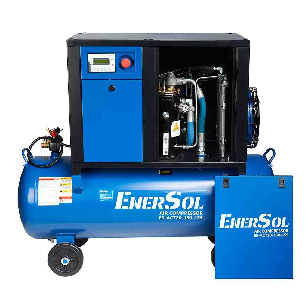 Компресор Enersol гвинтовий ES-AC720-150-1SS, 720 л/хв, 4 кВт, 127.0 кг (ES-AC720-150-1SS) Компресор Enersol гвинтовий ES-AC720-150-1SS, 720 л/хв, 4 кВт, 127.0 кг (ES-AC720-150-1SS)