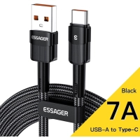Дата кабель USB 2.0 AM to USB-C 2.0m 7A black Essager (EXCT-XCA01)