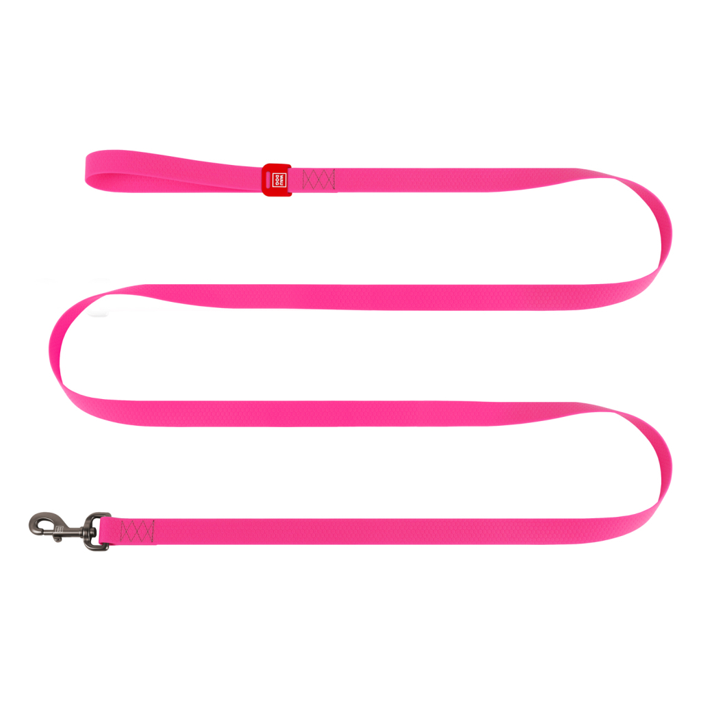 Повідець для собак WAUDOG Waterproof M Ш 20 мм Д 500 cм рожевий (27467)