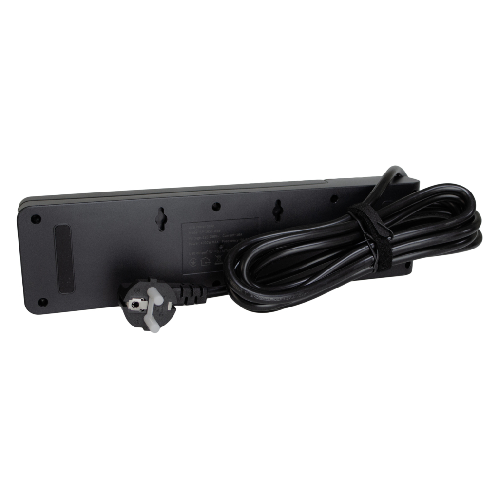 Мережевий фільтр живлення Patron SP1653-USB (EXT-PN-SP-1653-USB)