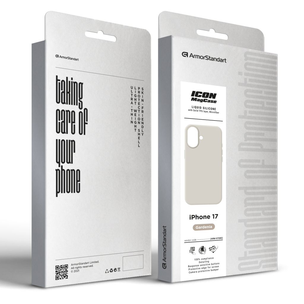 Чохол до мобільного телефона Armorstandart ICON2 MagCase Apple iPhone 17 Gardenia (ARM87080) Чохол до мобільного телефона Armorstandart ICON2 MagCase Apple iPhone 17 Gardenia (ARM87080)