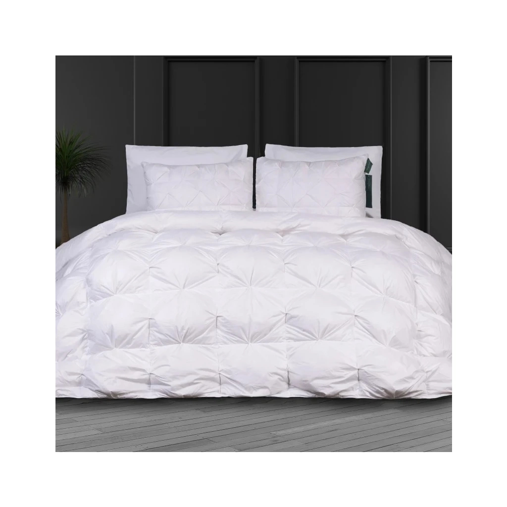 Ковдра MirSon Набір №10001 Imperial Brilliance Ковдра зимова Євро 200х220 Гусячий пух + Дві подушки 50х70 (2200010810707)