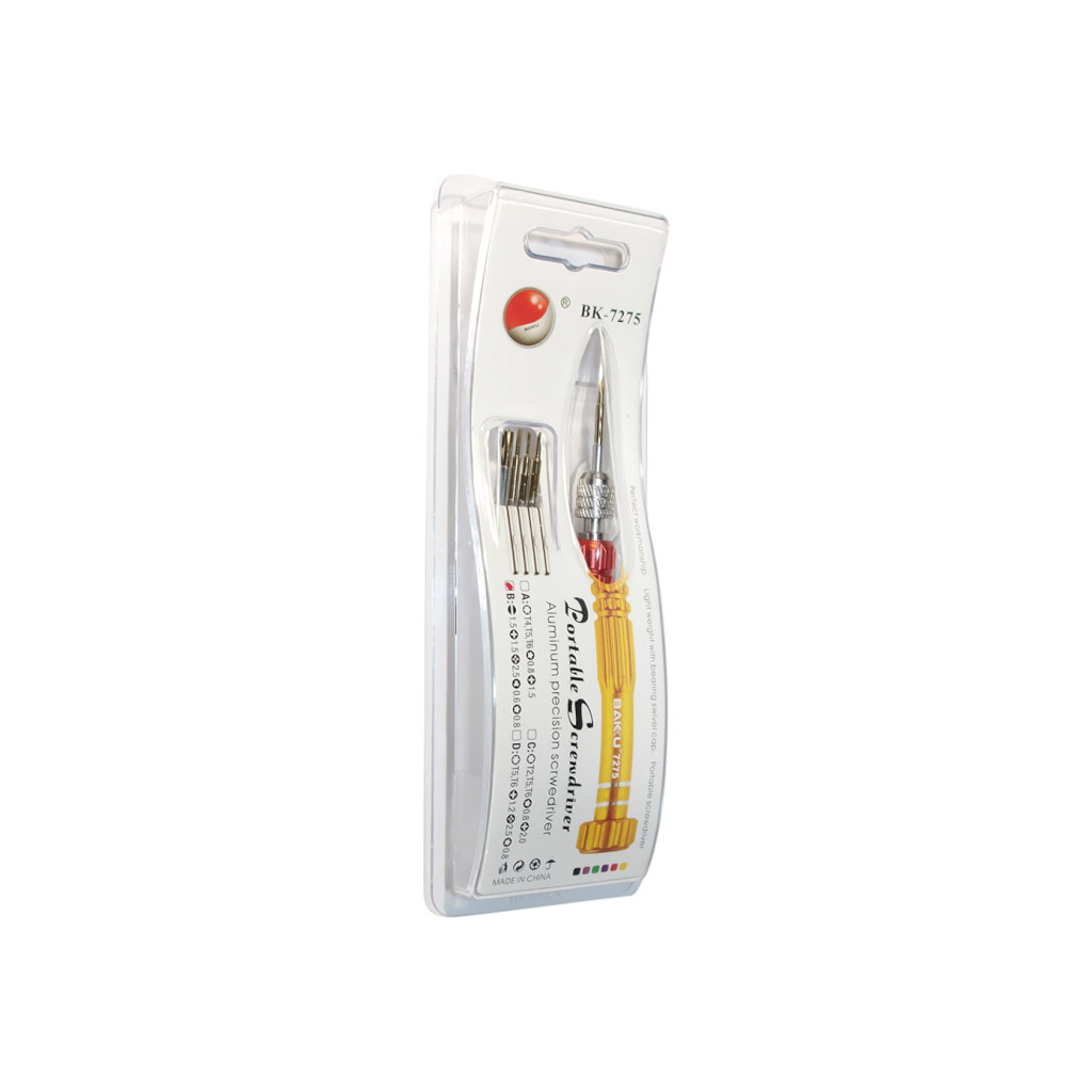Викрутка Bakku BK-7275 T4,T5,T6,зведа 0.8,крест 1.5, Blister (BK-7275) Викрутка Bakku BK-7275 T4,T5,T6,зведа 0.8,крест 1.5, Blister (BK-7275)