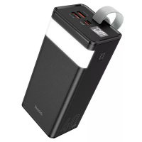 Батарея універсальна HOCO 40000mAh Powermaster PD/20W, QC/22.5W, Lamp, Black (J86 / 714737)