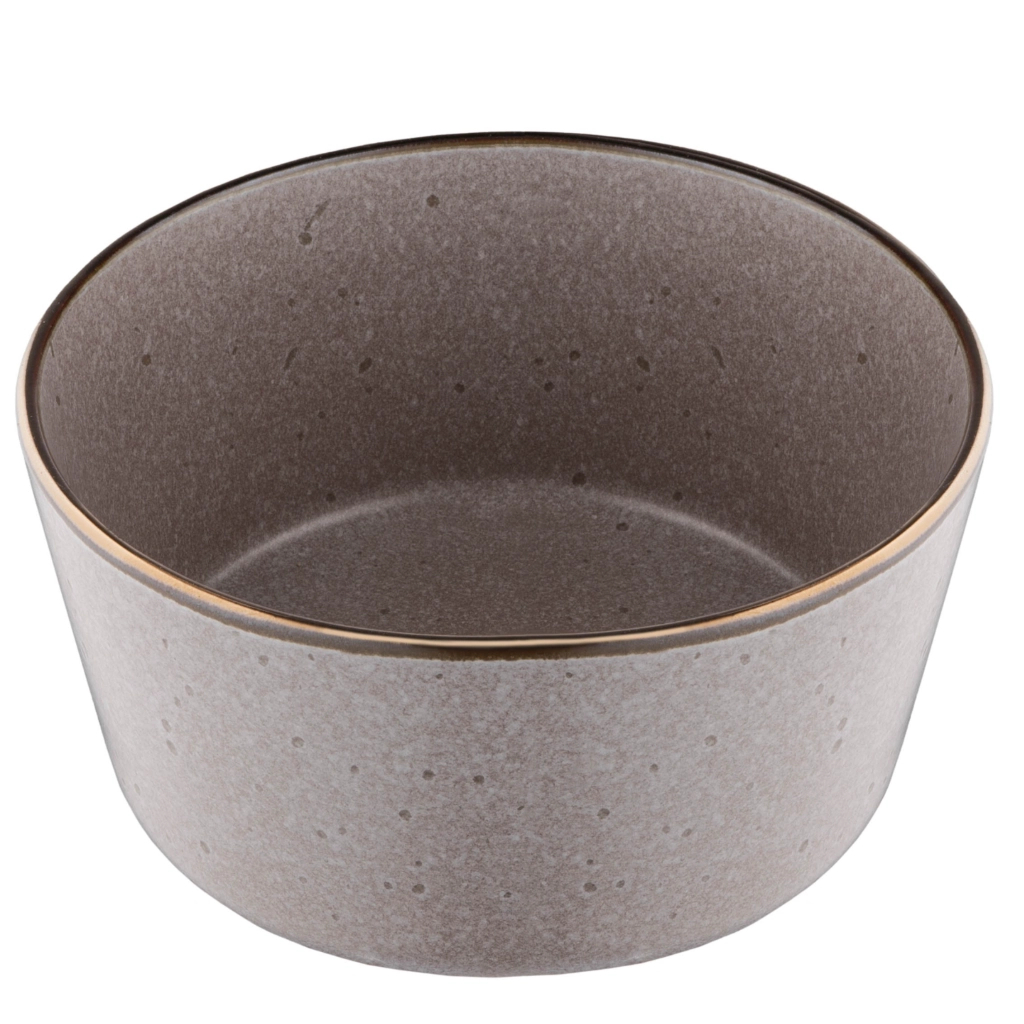 Салатник Ardesto Fasano 700мл, 15.1см, кераміка, сіро-коричневий (AR0415GB)