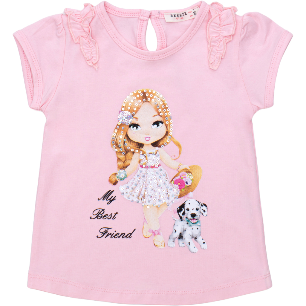 Набір дитячого одягу Breeze з дівчинкою (14401-98G-pink)