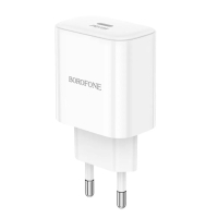 Зарядний пристрій BOROFONE 1xUSB-C PD20W BA81A white (6941991108181)