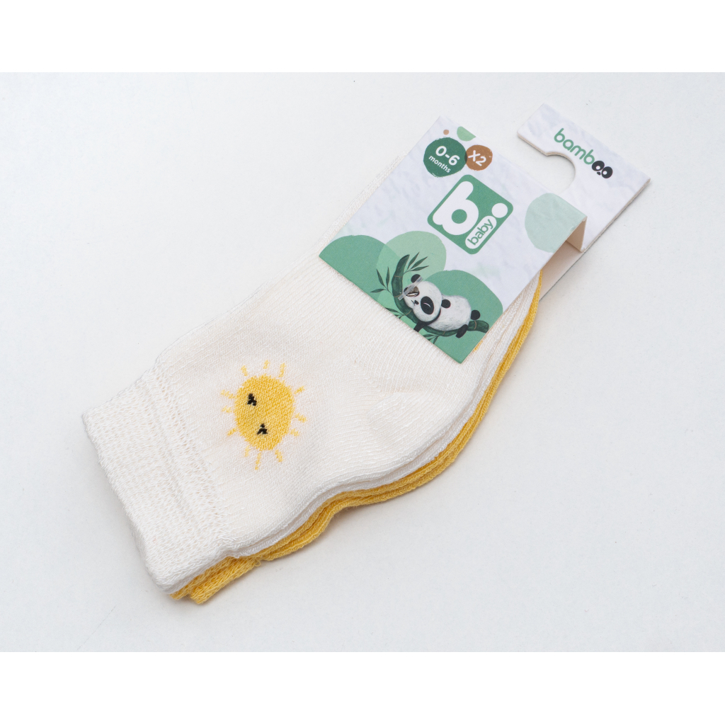 Шкарпетки дитячі Bibaby із сонечком (68384-6-12-yellow)