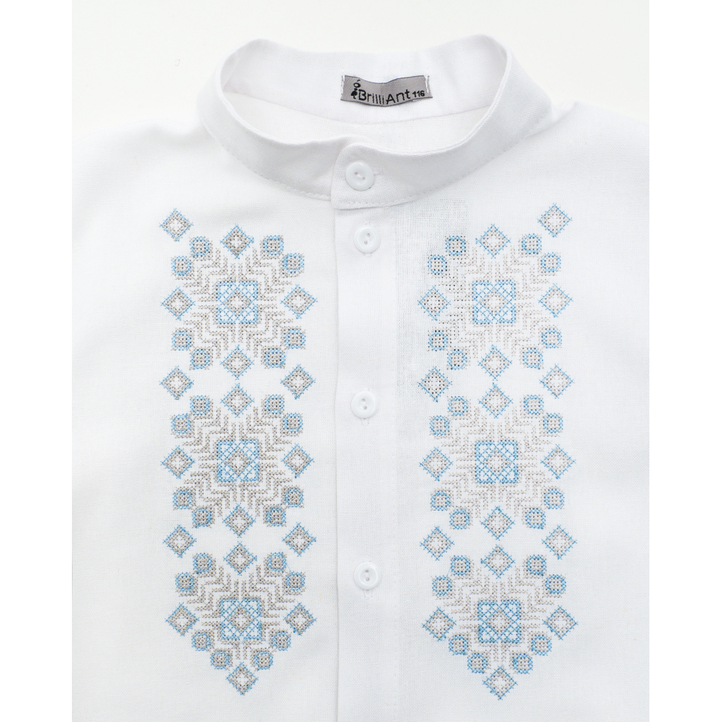 Сорочка дитяча Brilliant з вишивкою Оберіг (24113-116B-white)