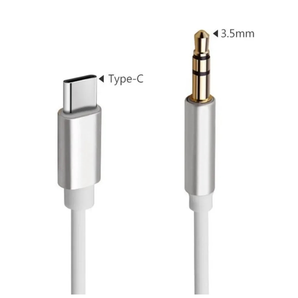 Перехідник USB-C M to 3.5mm F 1.0m white XoKo (AUX-002-WH)