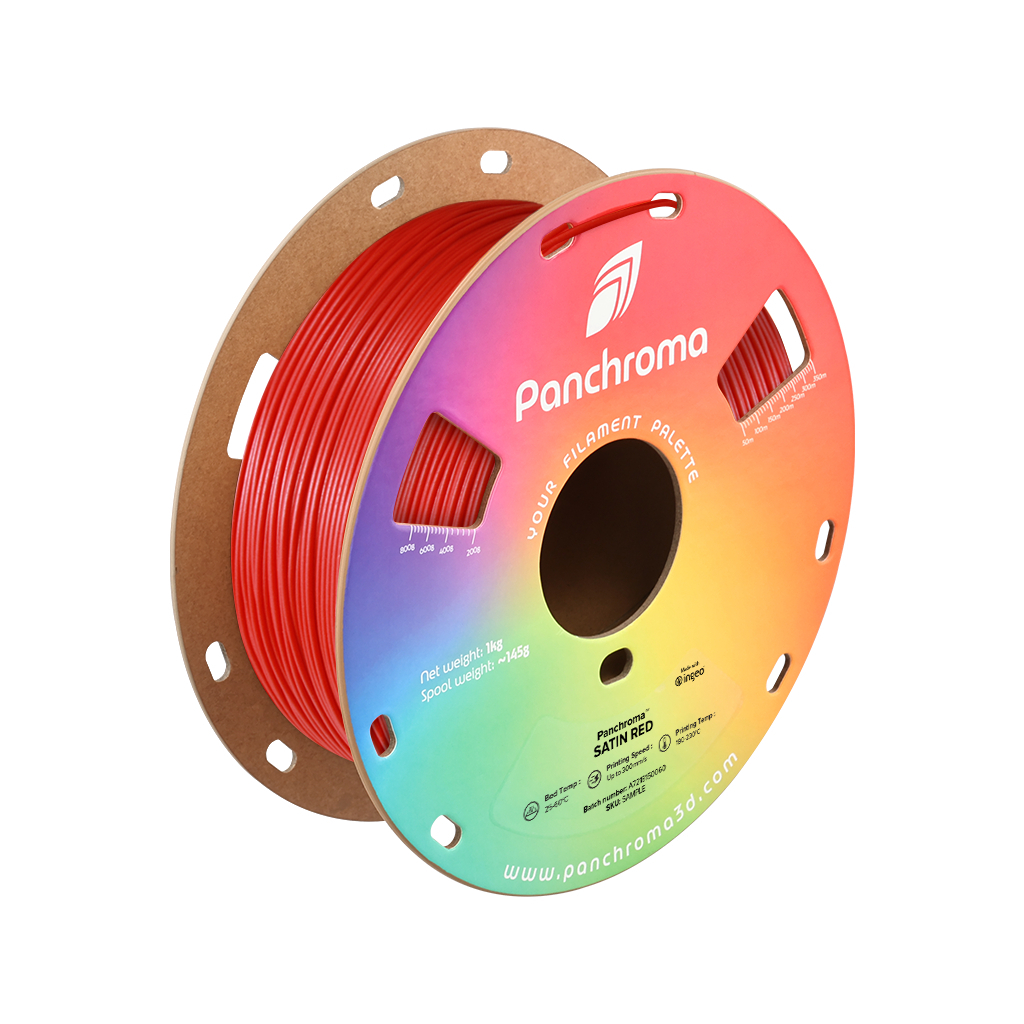 Пластик для 3D-принтера Polymaker PLA PANCHROMA SATIN 1,75mm 1kg RED (CA05008)