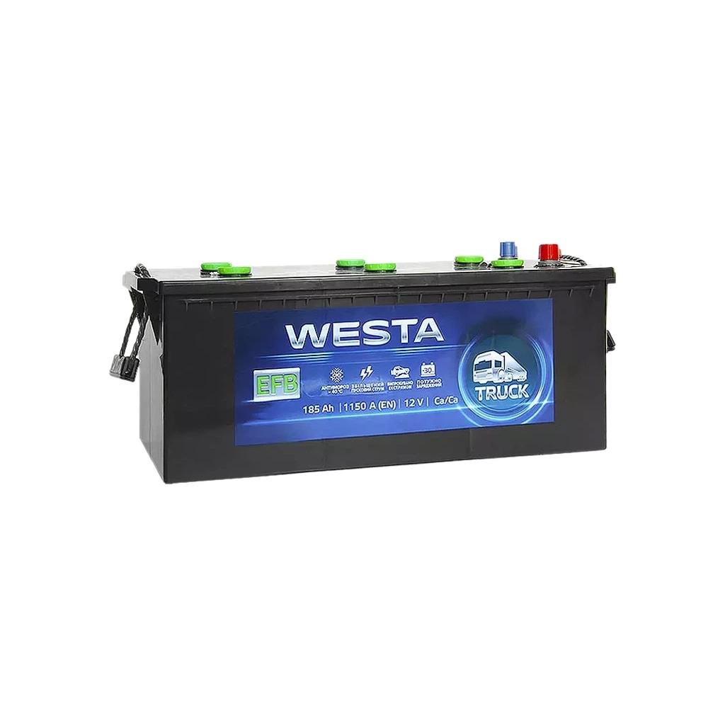 Акумулятор автомобільний Westa 6CT-185 А (3) EFB (WEFB185) Акумулятор автомобільний Westa 6CT-185 А (3) EFB (WEFB185)