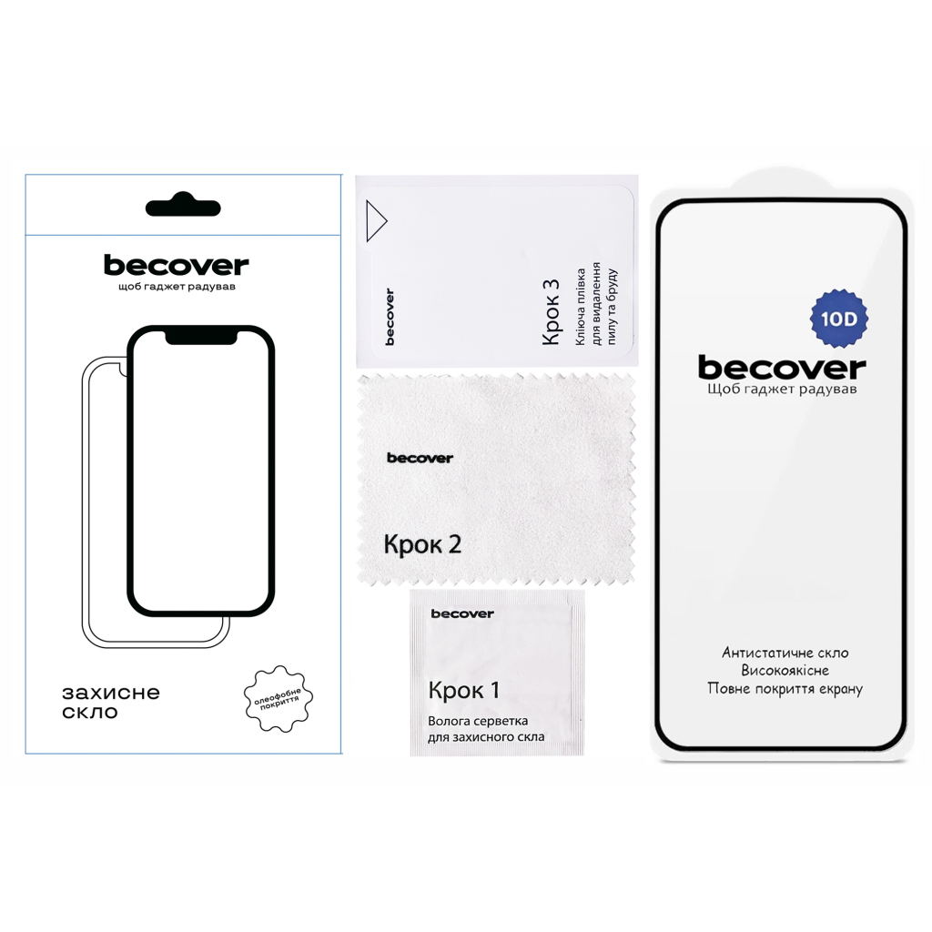 Скло захисне BeCover 10D Oppo A6 Pro Black (715716) Скло захисне BeCover 10D Oppo A6 Pro Black (715716)