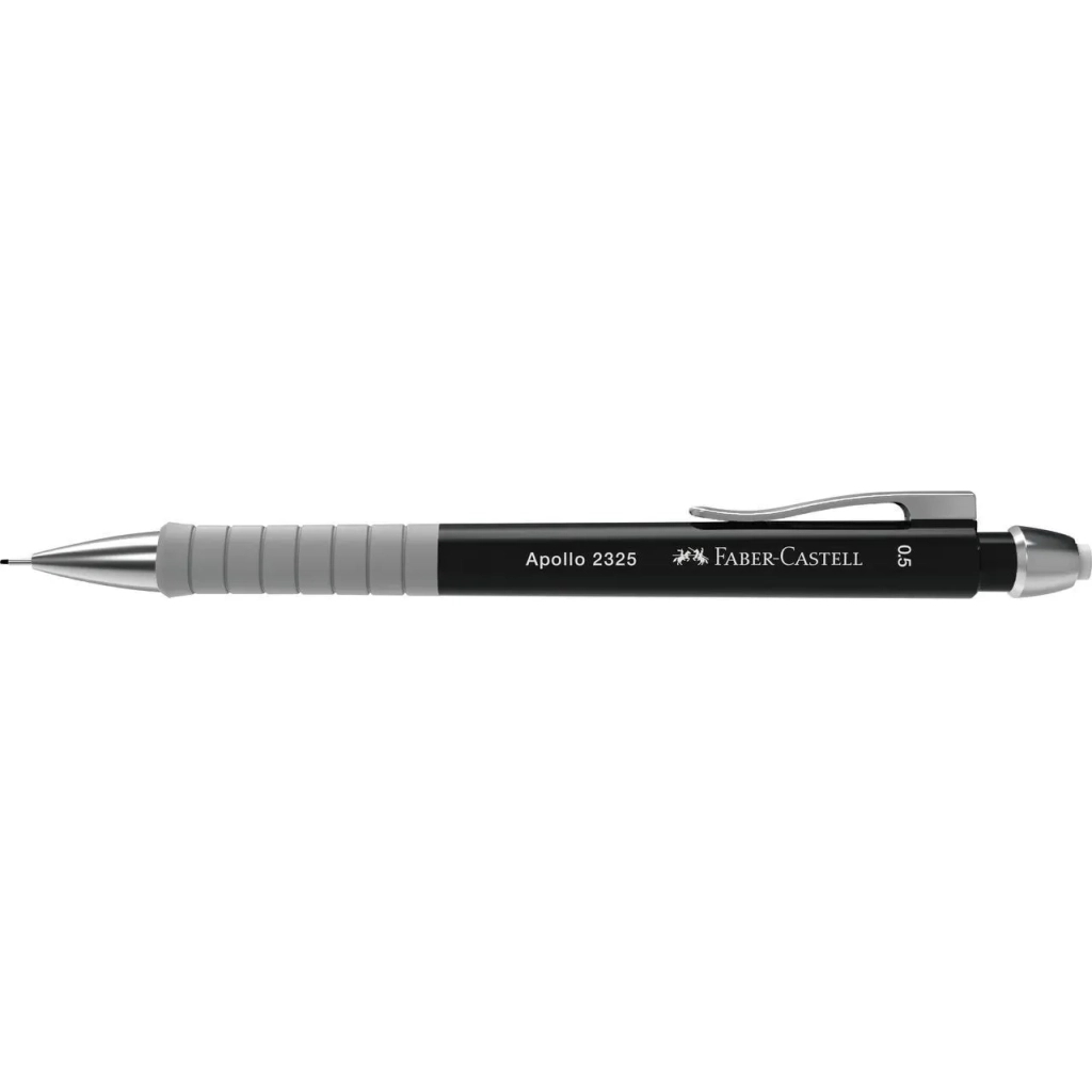Олівець механічний Faber-Castell Apollo Black, корпус чорний (0,5 мм) (29169)