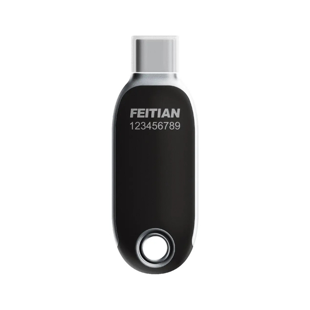 Апаратний ключ безпеки Feitian FIDO FT-K40+, USB Type C, NFC, K40 Plus-NFC (FT-K40+) Апаратний ключ безпеки Feitian FIDO FT-K40+, USB Type C, NFC, K40 Plus-NFC (FT-K40+)