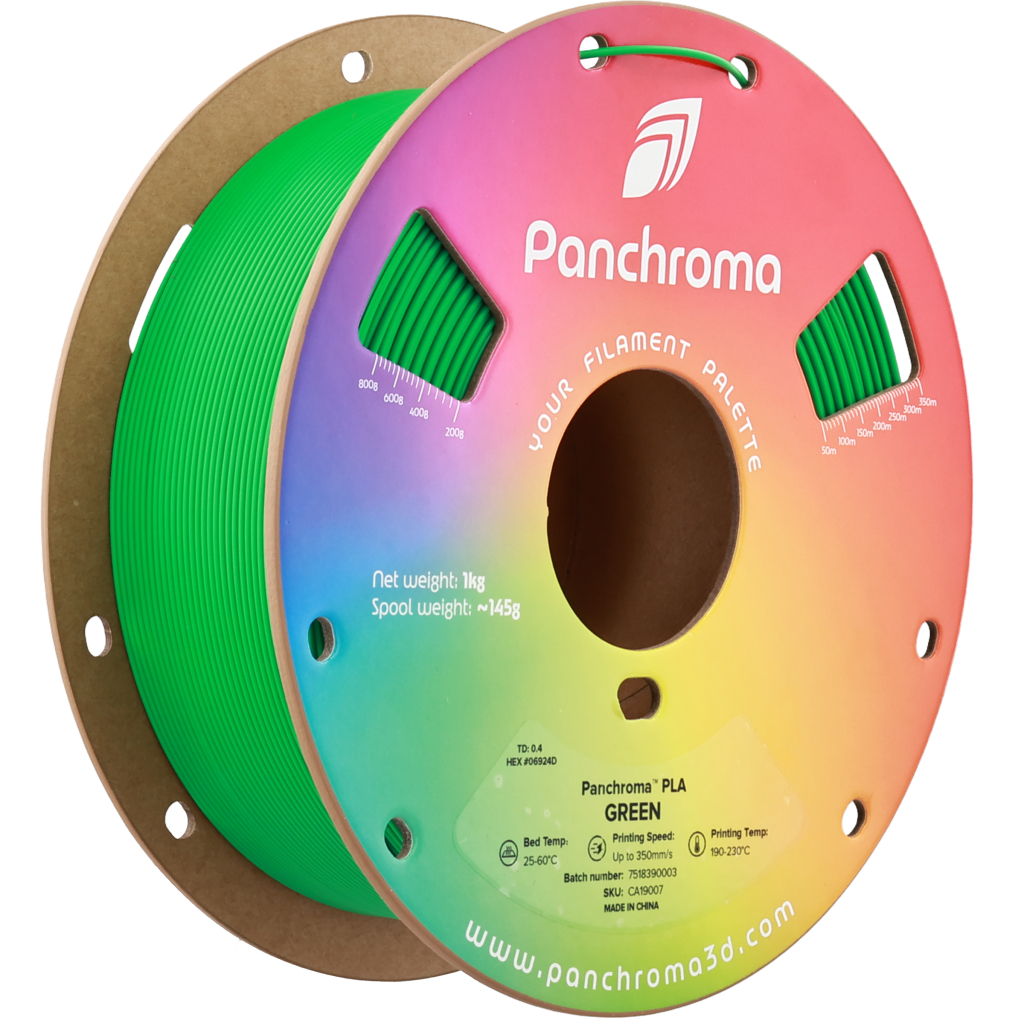 Пластик для 3D-принтера Polymaker PLA Panchroma 1,75mm 1kg Green (CA19007)